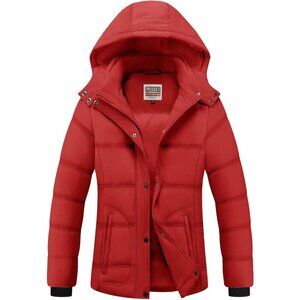 Women's Winter Coats Lightweight Warm Thicken Puffer Jacket Waterproof Quilted W